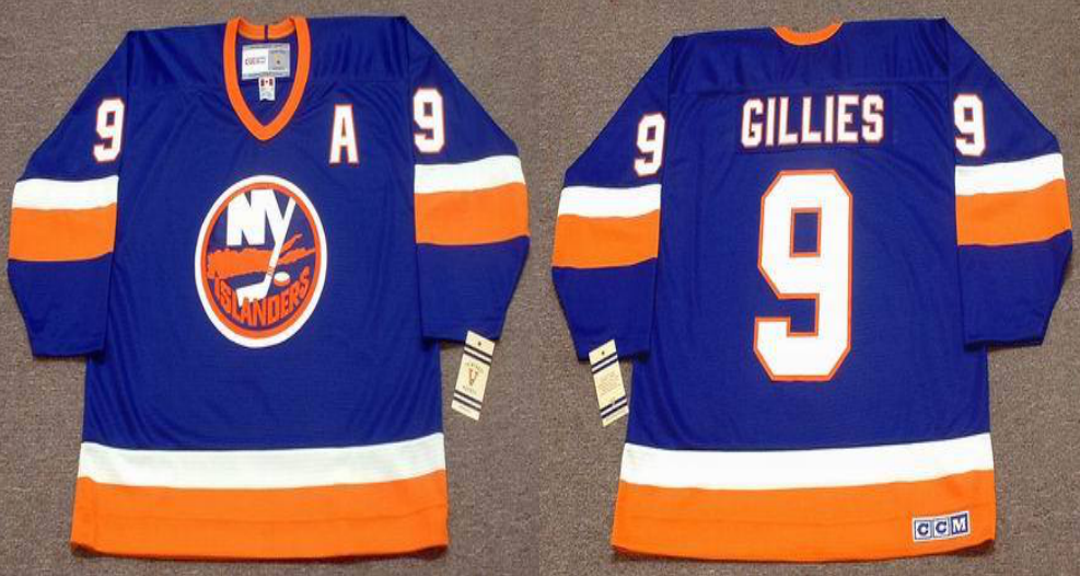 2019 Men New York Islanders 9 Gillies blue CCM NHL jersey